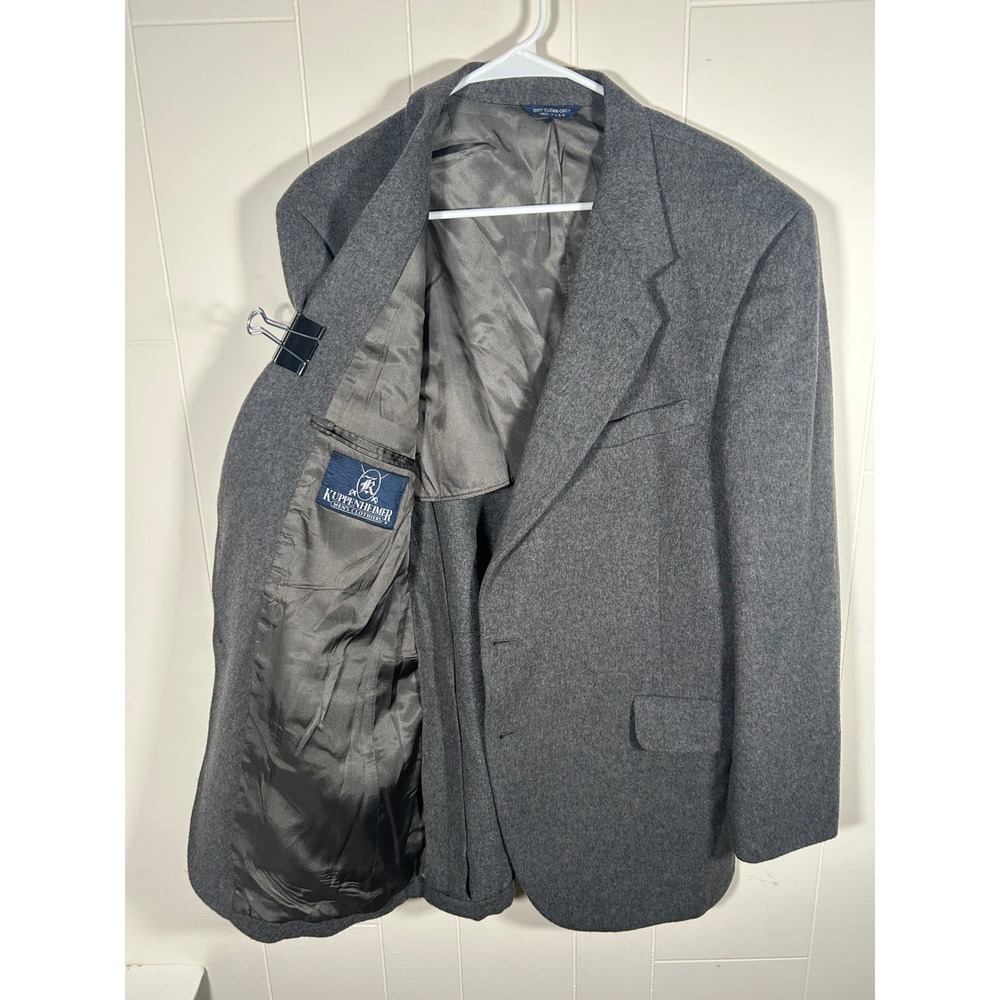 VTG Kuppenheimer Mens Wool Camel Hair 42 L Blazer Sport Coat Warren Stafford USA